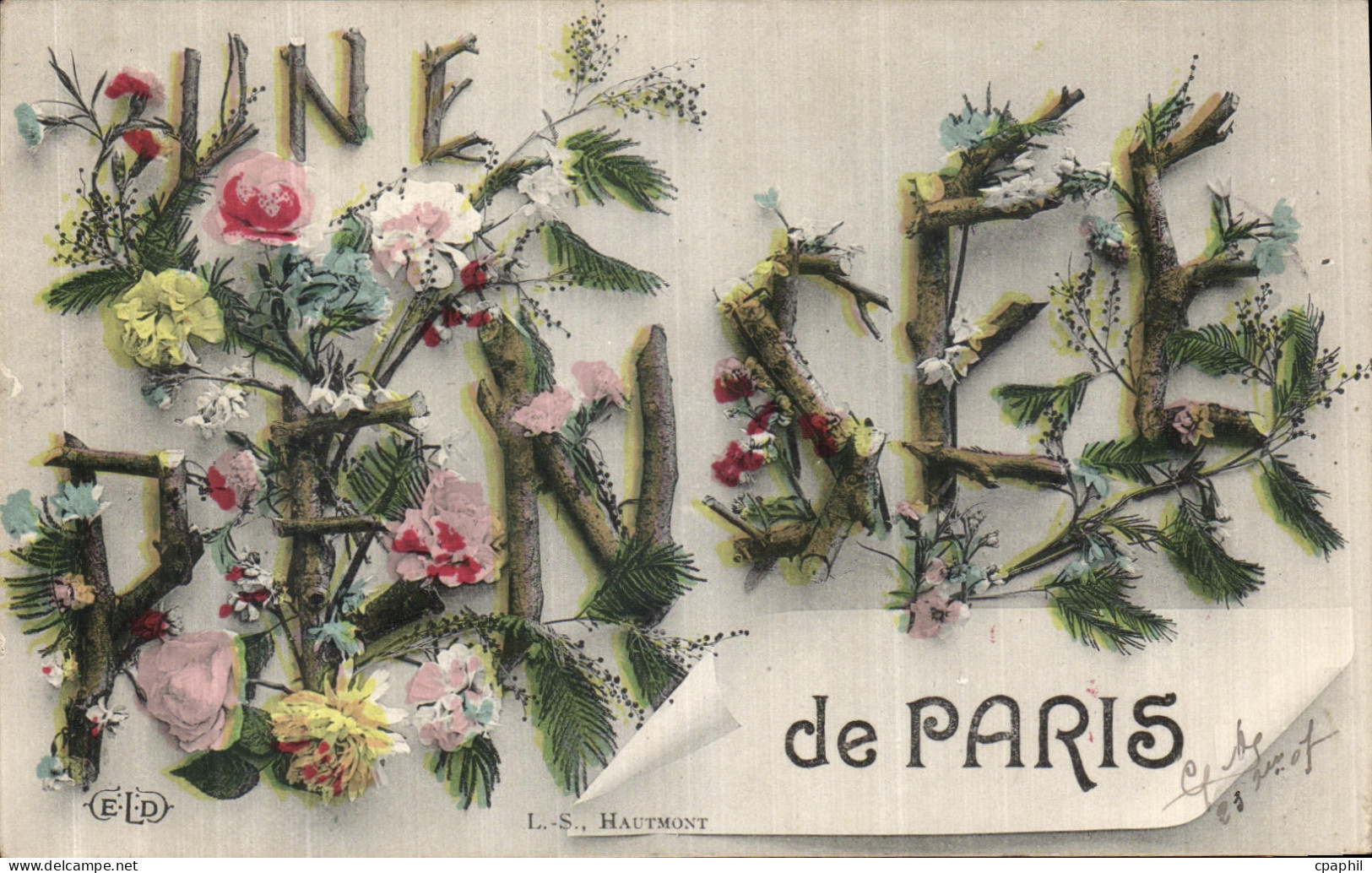 CPA Paris Pensee Fleurs