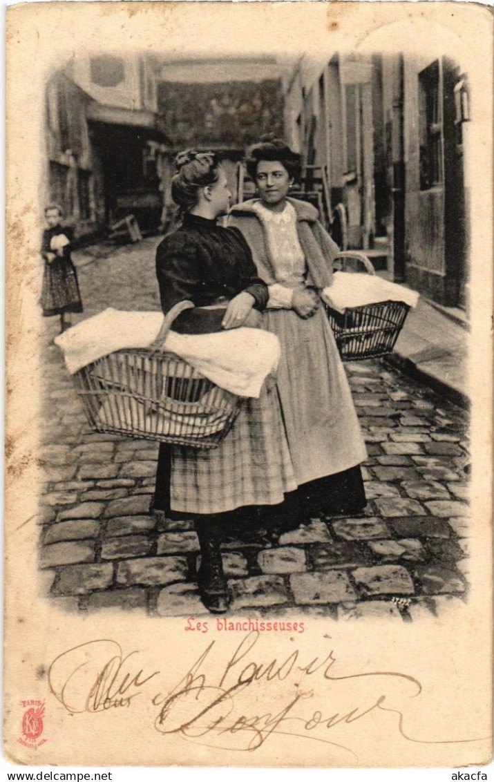 CPA PARIS Petits Metiers Les blanchisseuses (1245702)