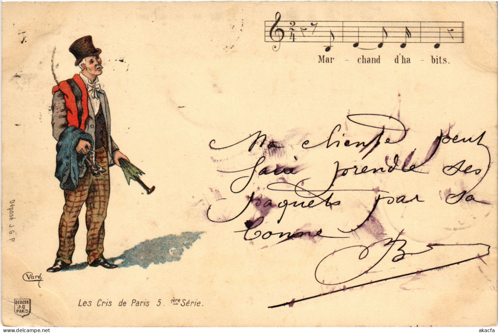 CPA PARIS Petits metiers Les Cris de Paris (1394578)