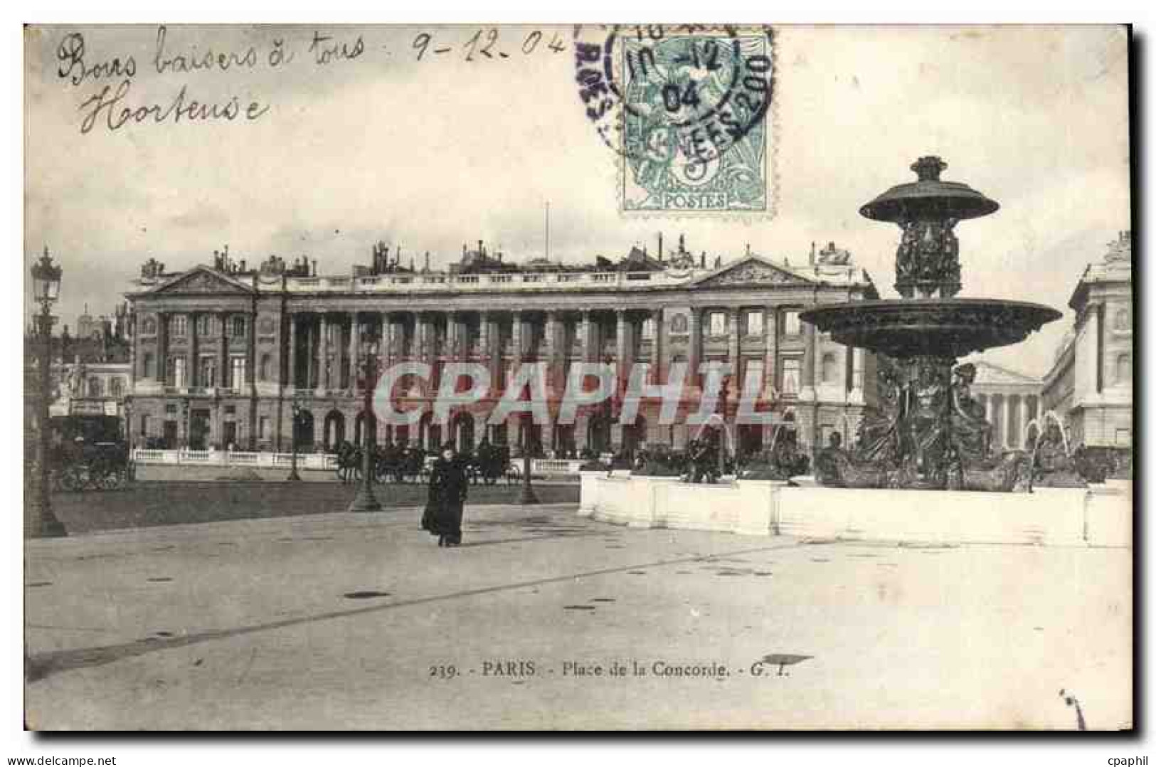 CPA Paris Place de la Concorde