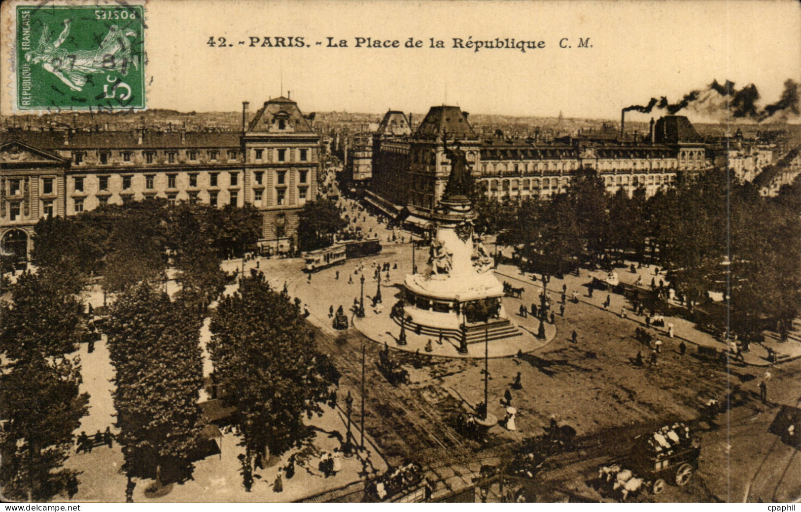 CPA Paris Place de la Republique