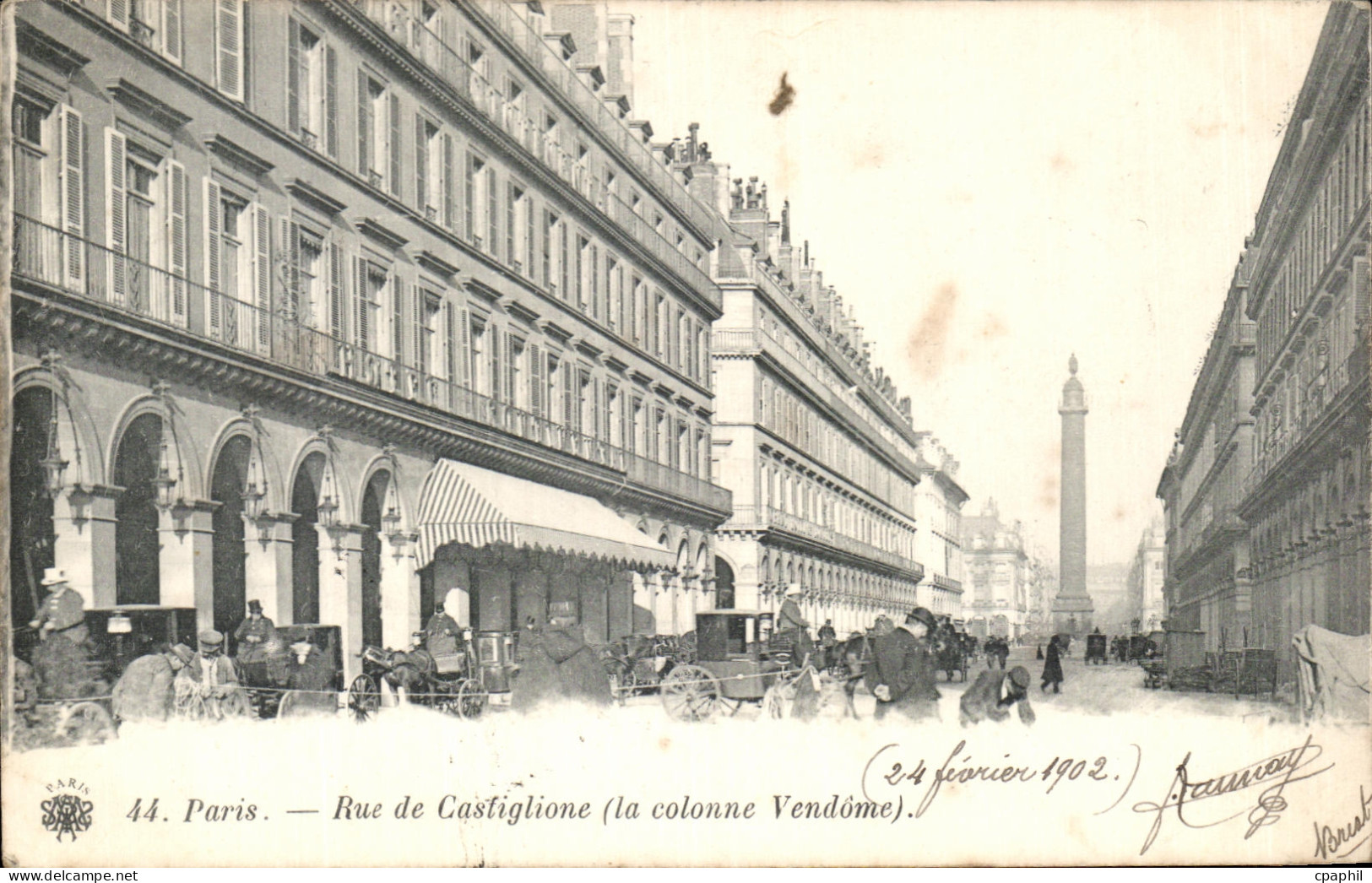 CPA Paris Rue De Castiglione