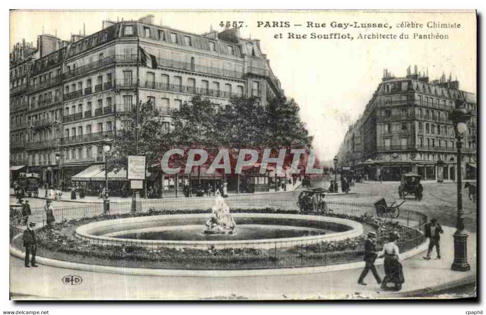 CPA Paris Rue Gay Lussac et Rue Soufflot