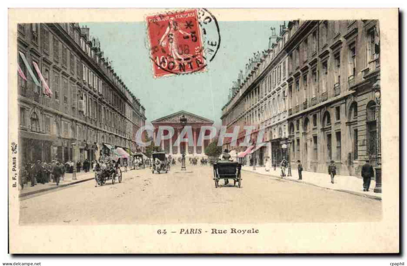CPA Paris Rue Royale Madeleine
