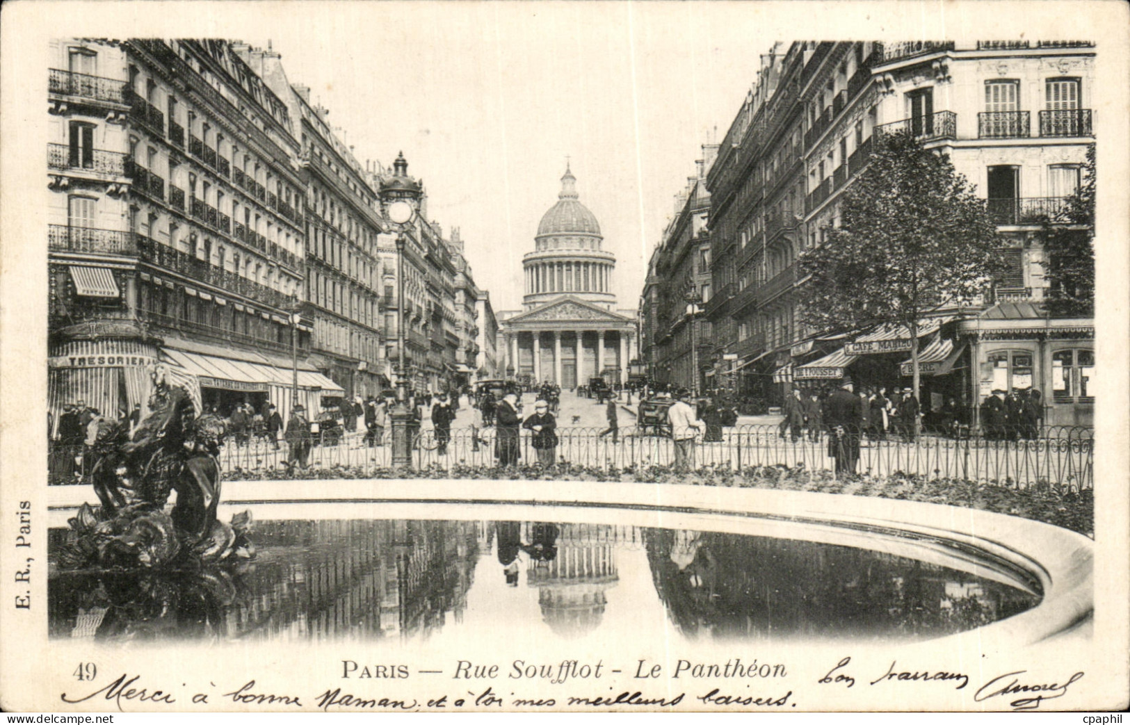 CPA Paris Rue Soufflot Le Pantheon