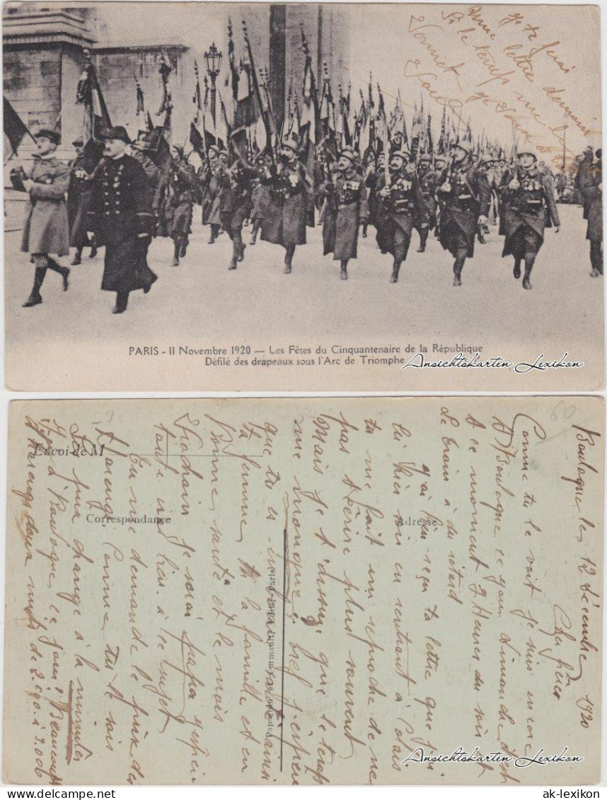 CPA Paris Soldatenparade 11. November 1920 1920