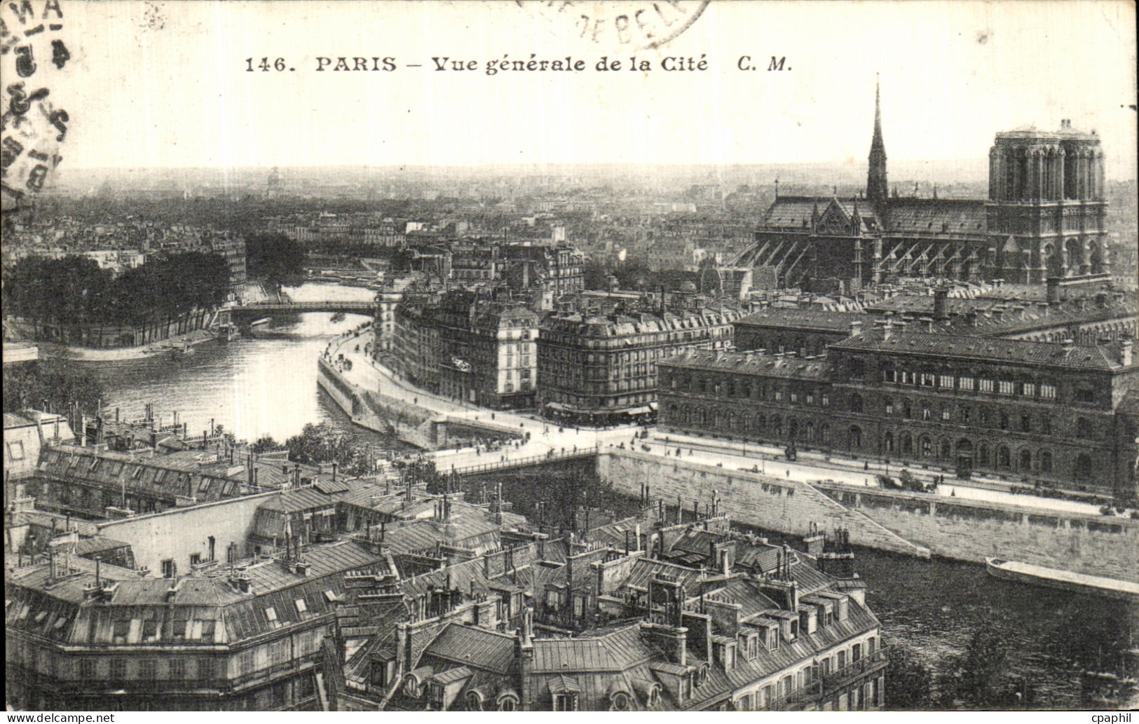 CPA Paris Vue Generale de la Cite Notre Dame