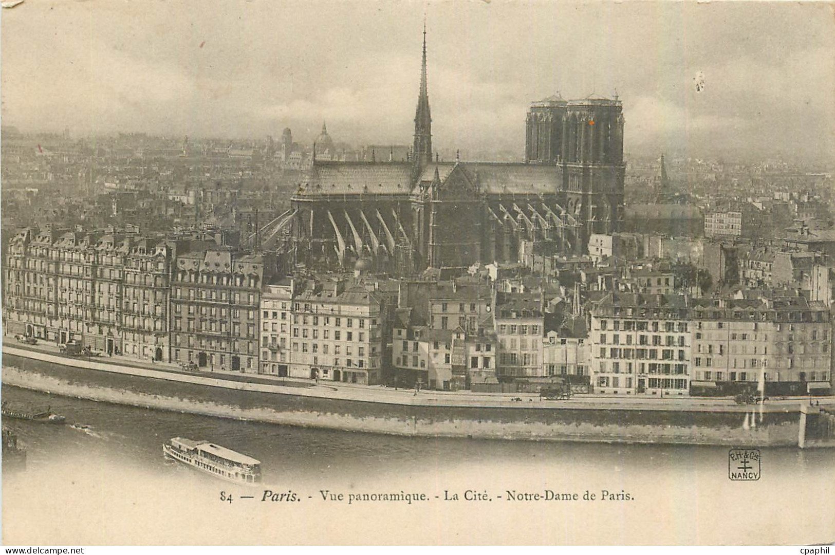 CPA Paris Vue panoramique La Cite Notre Dame de Paris
