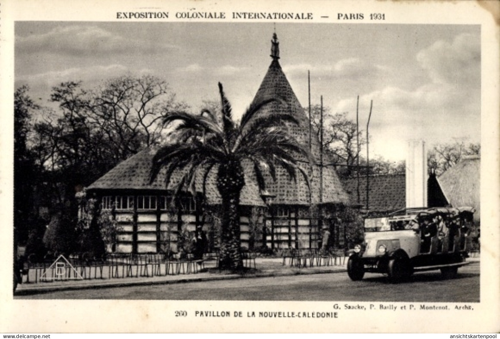 CPA Paris, Weltausstellung 1931, Pavillon von Neukaledonien