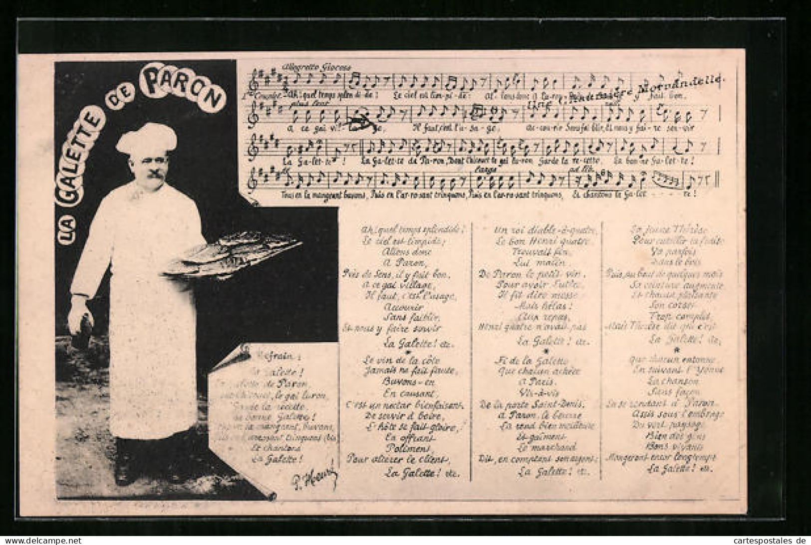 CPA Paron, La Galette de Paron