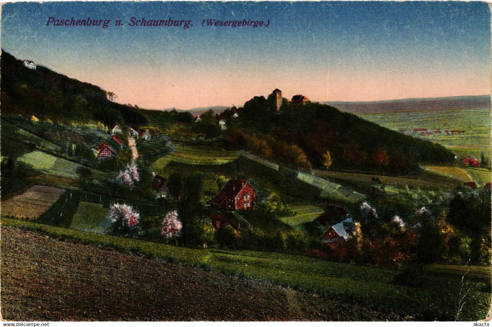 CPA PASCHENBURG u. SCHAUMBURG Wesergebirde (865106)