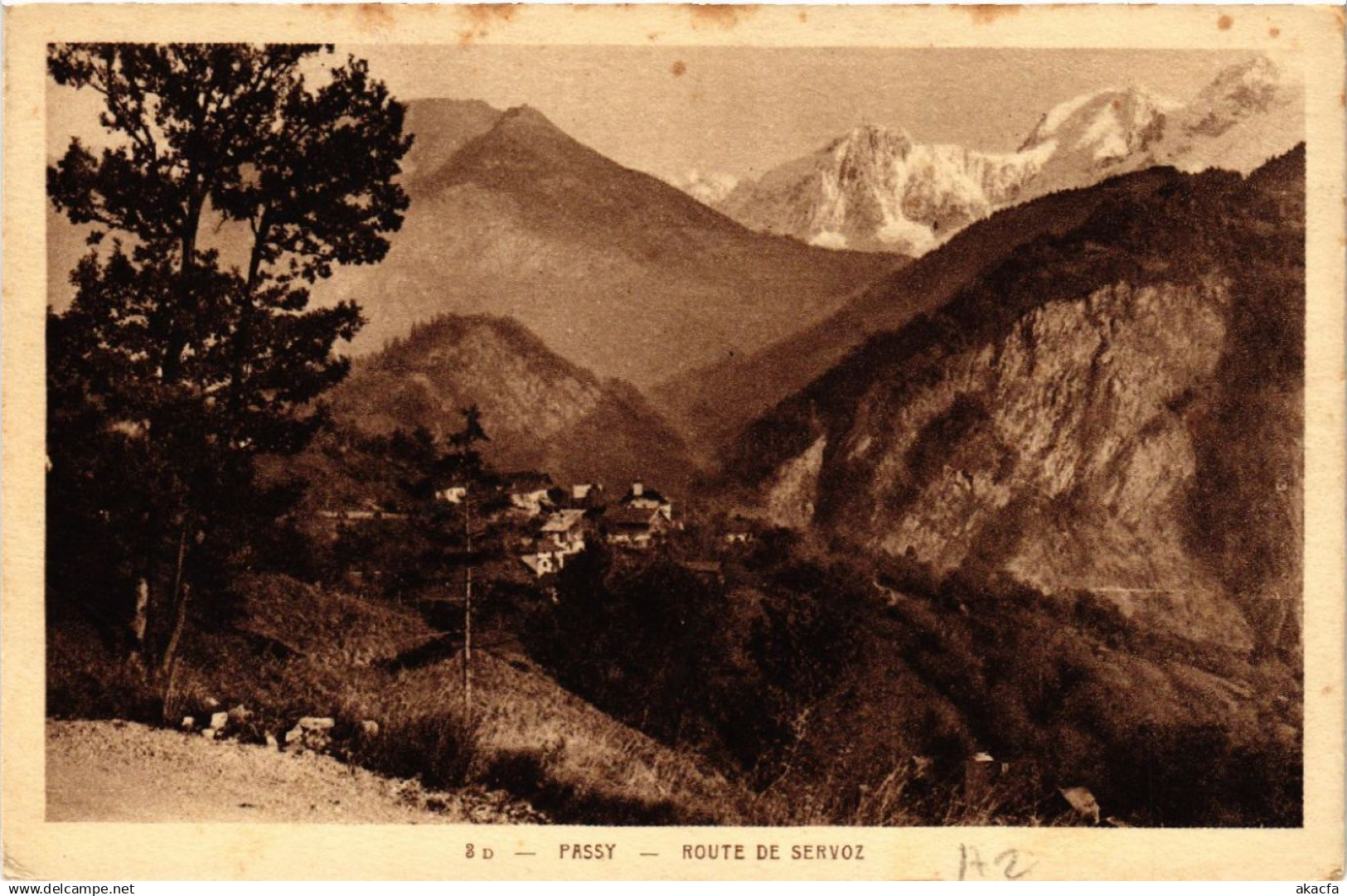 CPA PASSY - Route de SERVOZ (439946)