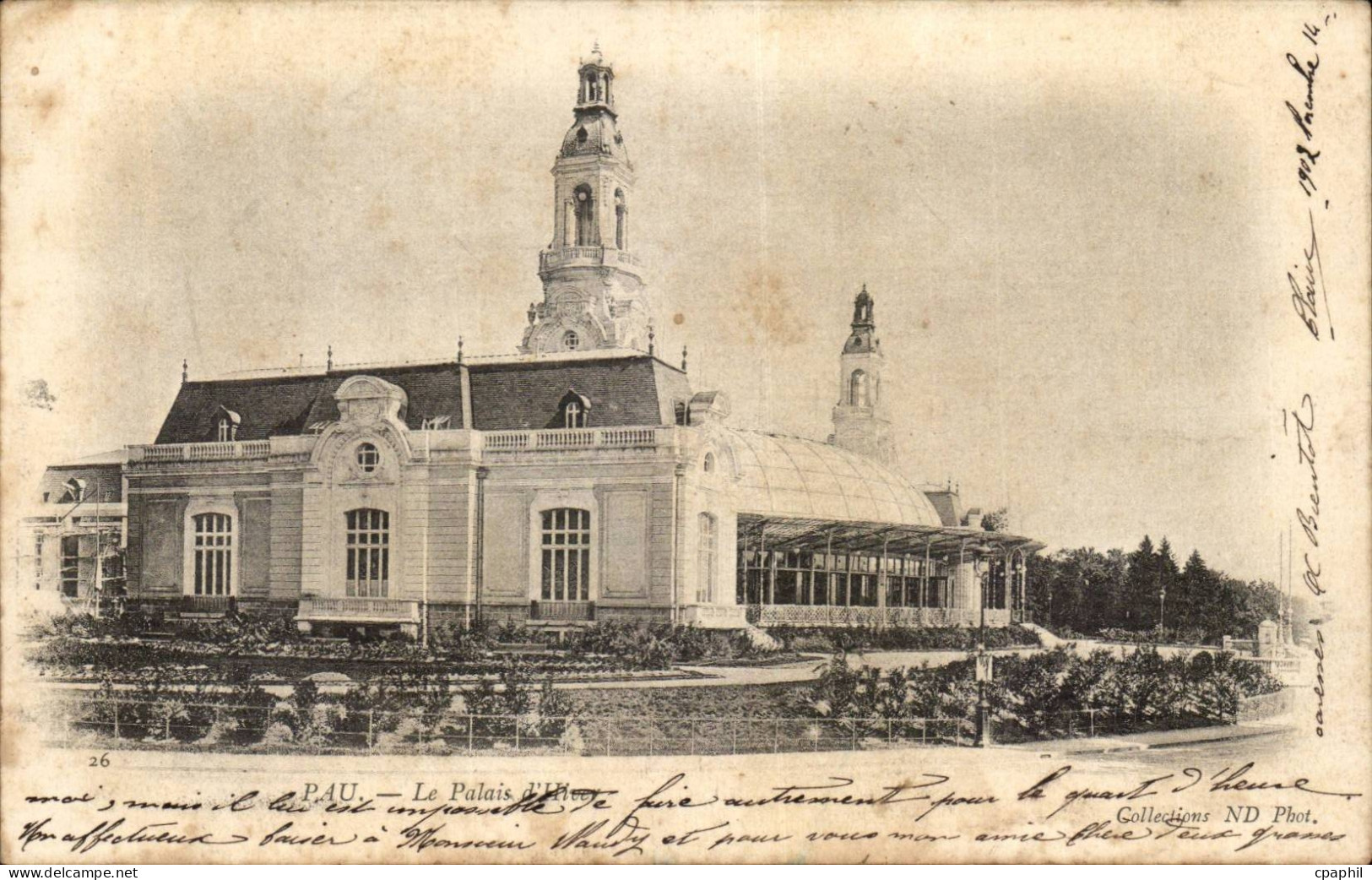 CPA Pau le palais d'hiver