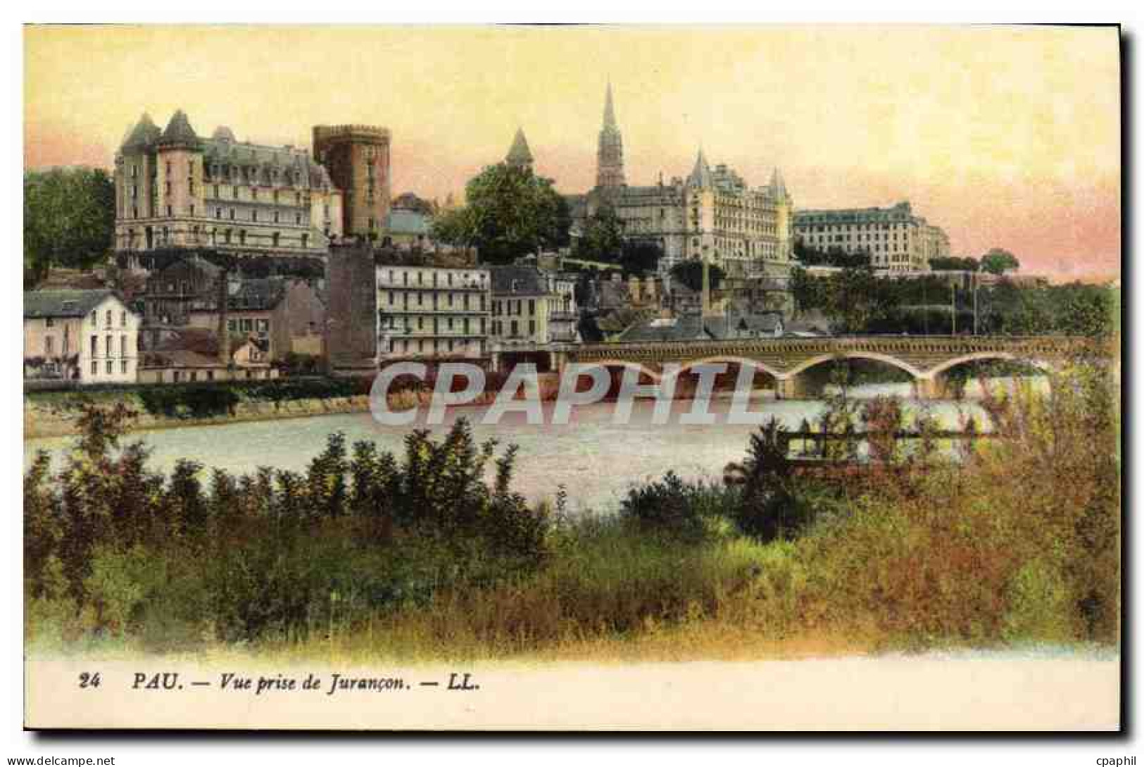 CPA Pau vue prise de Jurancon