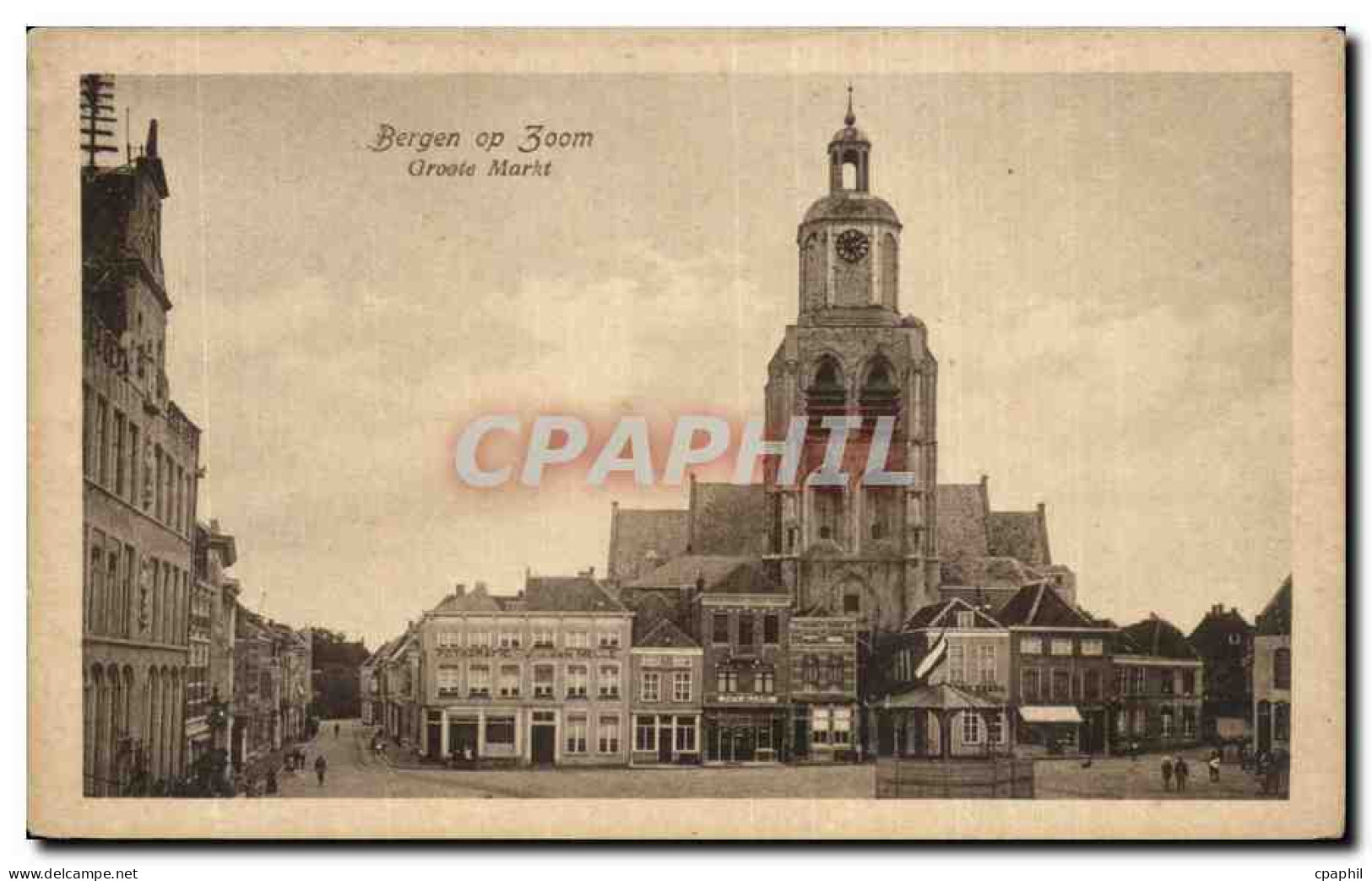 CPA Pays Bas Bergen op Zoom Groote Markt