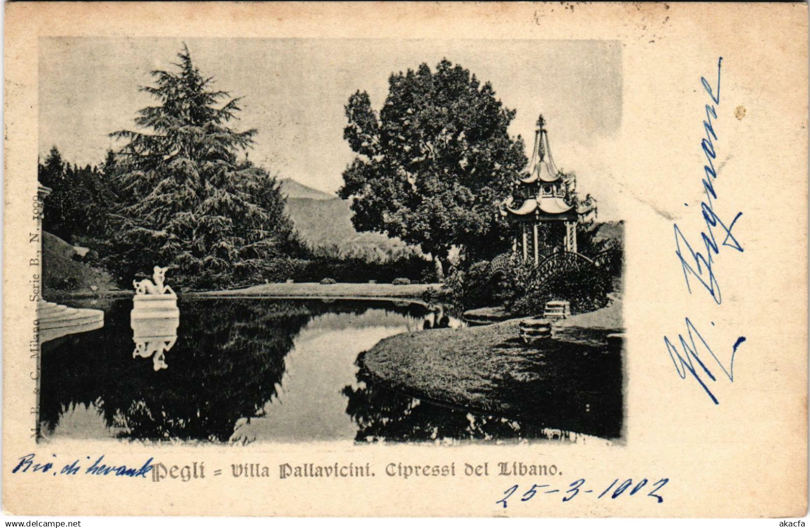 CPA PEGLI Villa Pallavicini Cipressi del Libano ITALY (803369)