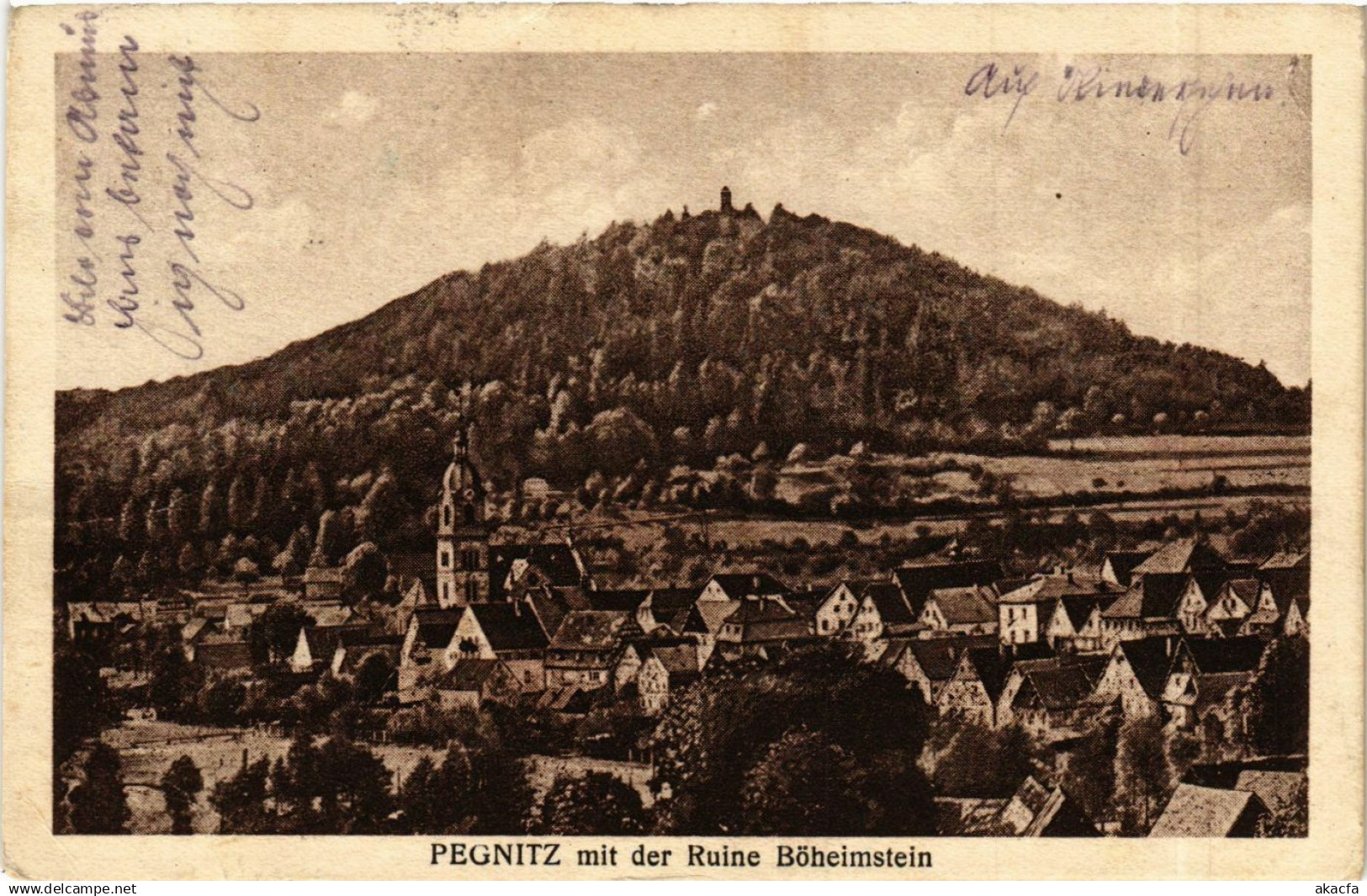 CPA Pegnitz - Pegnitz mit der Ruine Boheimstein GERMANY (919084)