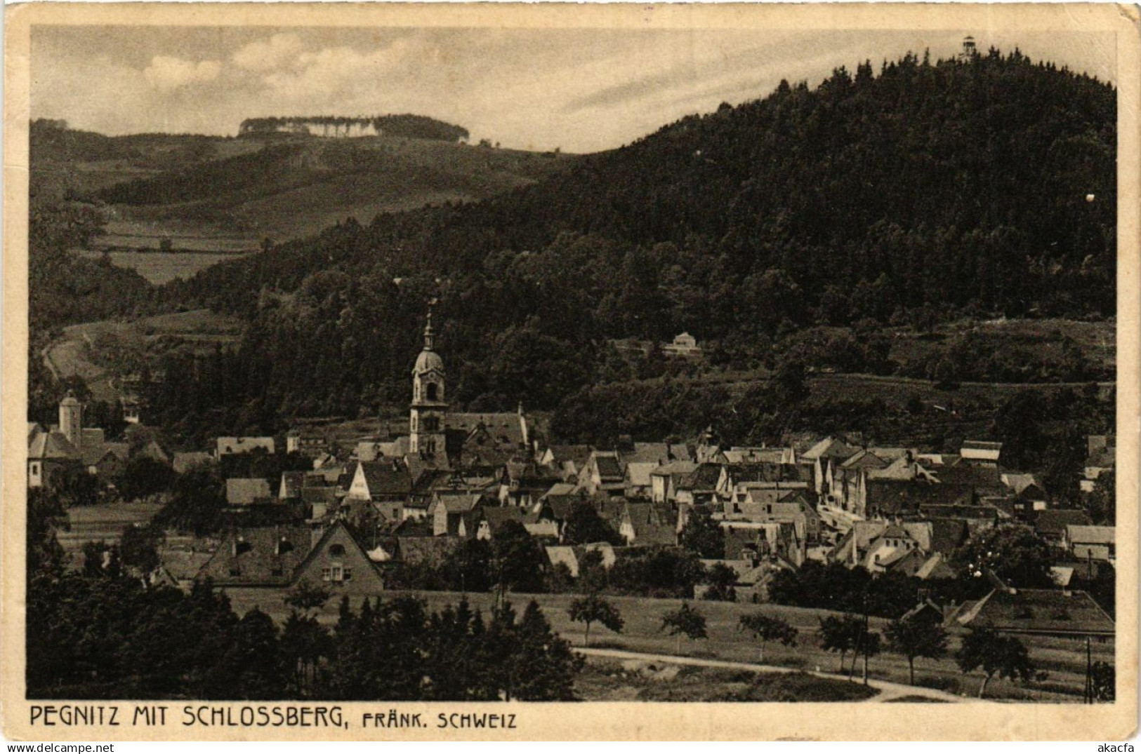 CPA Pegnitz - Pegnitz mit Schlossberg GERMANY (919088)