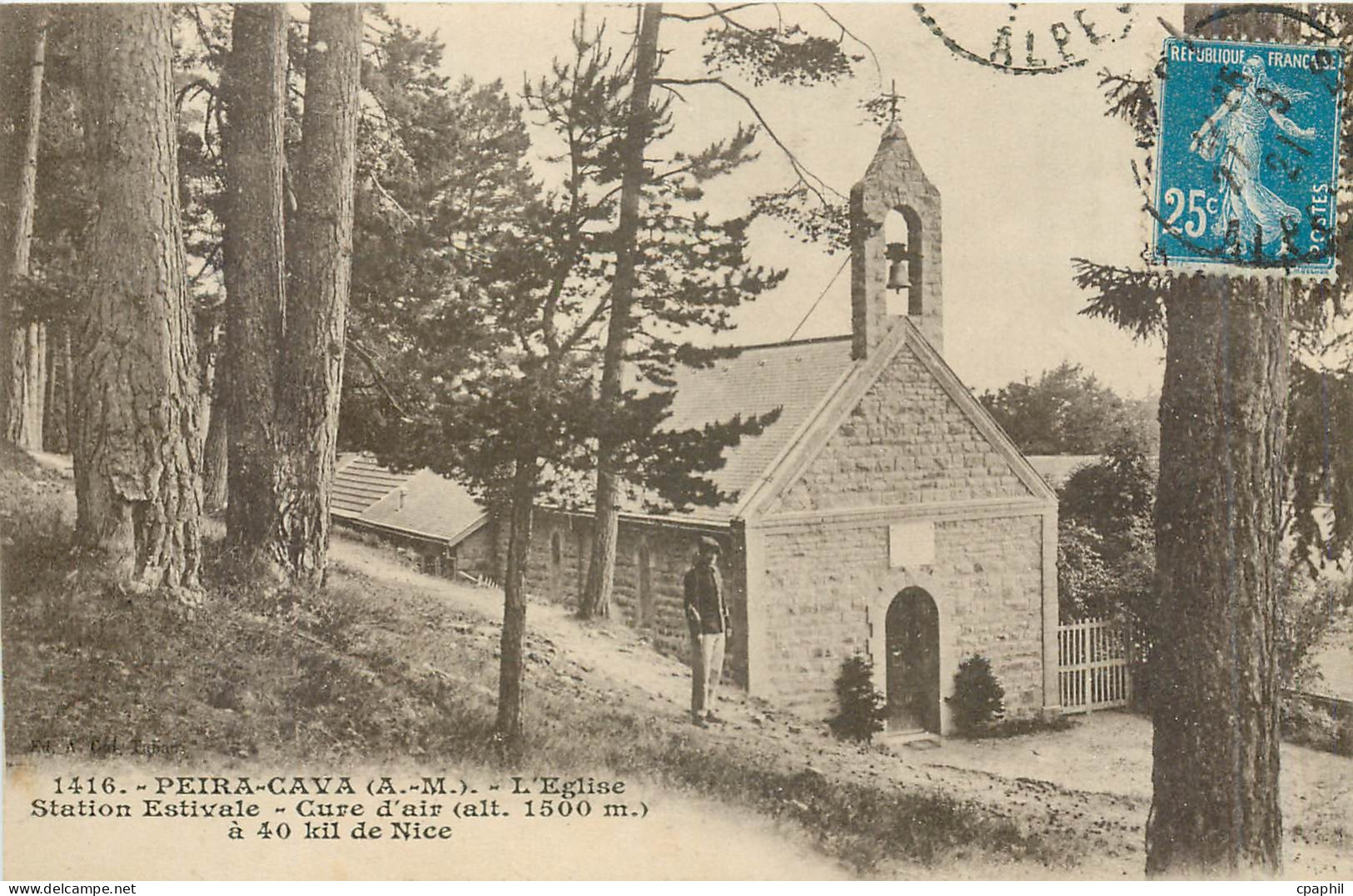 CPA PEIRA-CAVA - L'Eglise