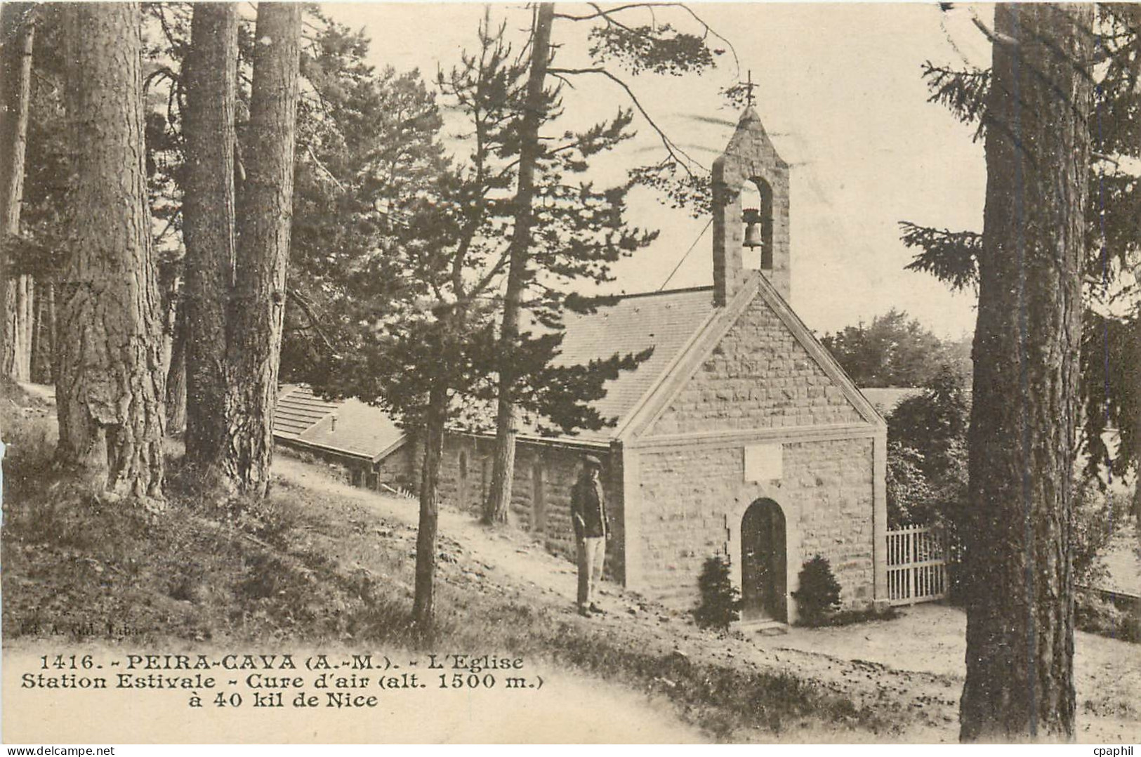 CPA PEIRA-CAVA - L'Eglise