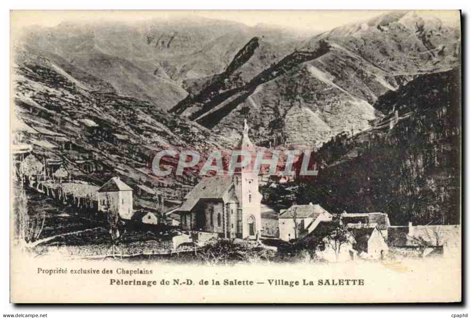 CPA Pelerinage de N D de la Salette Village la Salette