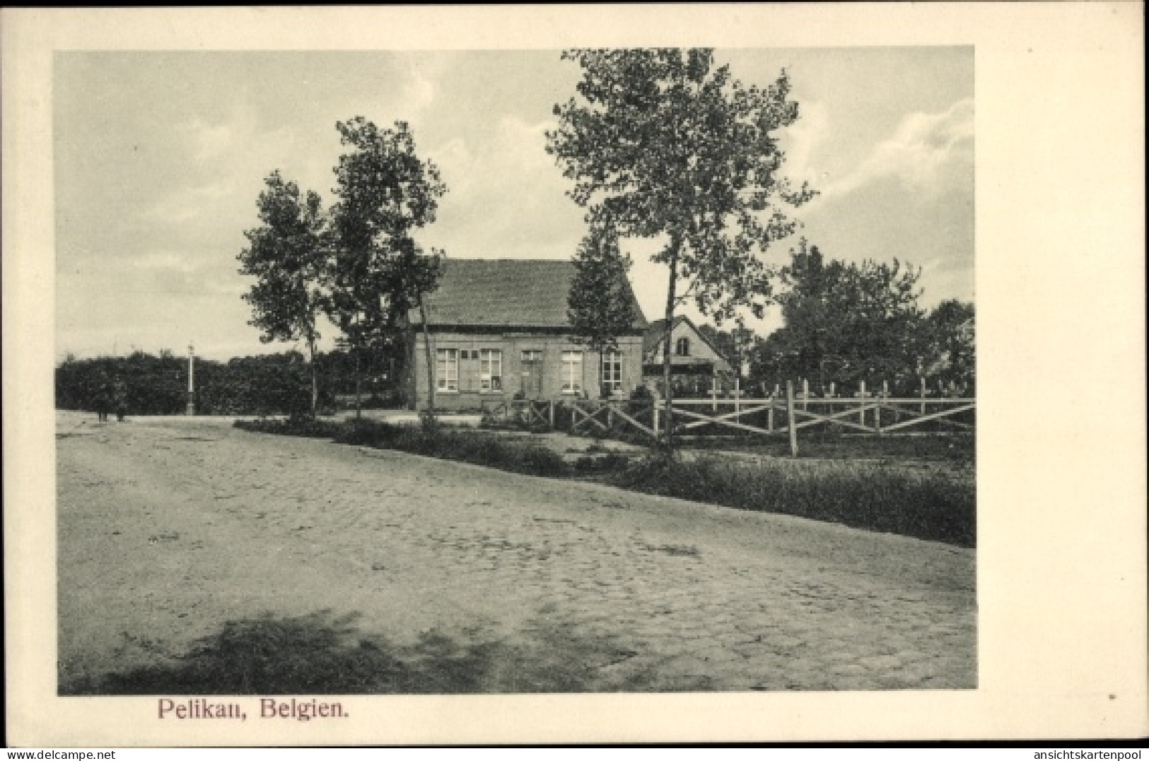 CPA Pelikan Langemark Poelkapelle Westflandern, Friedhof