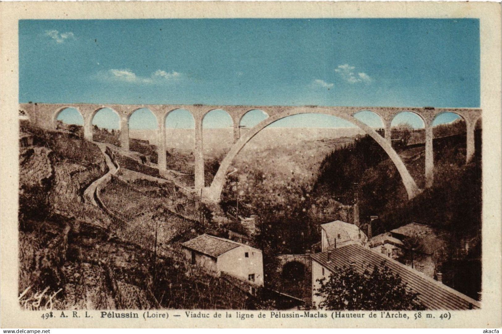 CPA PELUSSIN - Viaduc de la Ligne PELUSSIN a Maclas (578629)