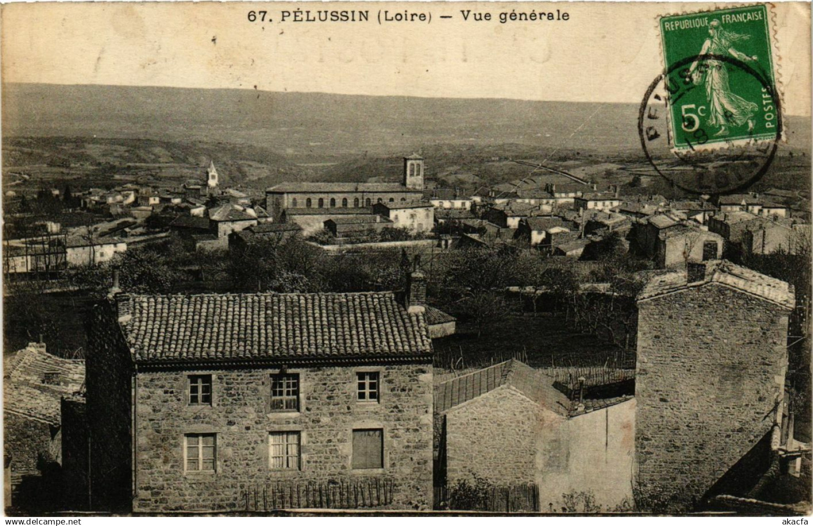 CPA Pelussin- vue generale FRANCE (907018)