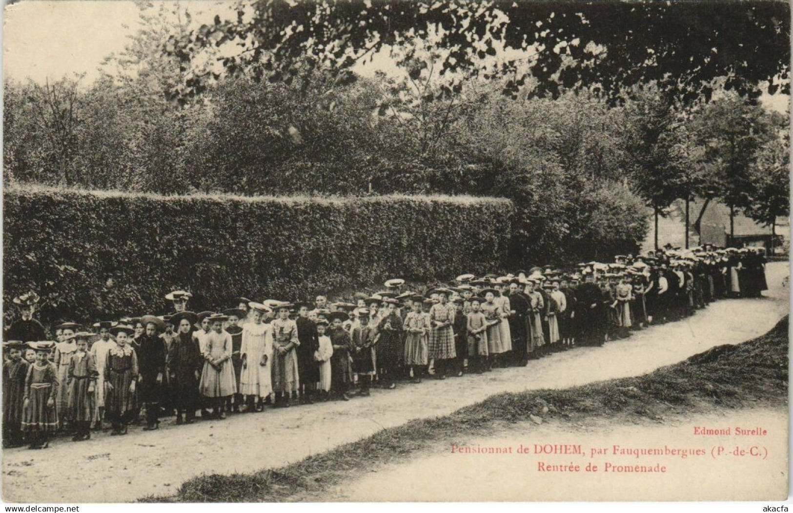 CPA Pensionnat de Dohem par FauquemBERGUES - Rentrée de Promenade (139587)