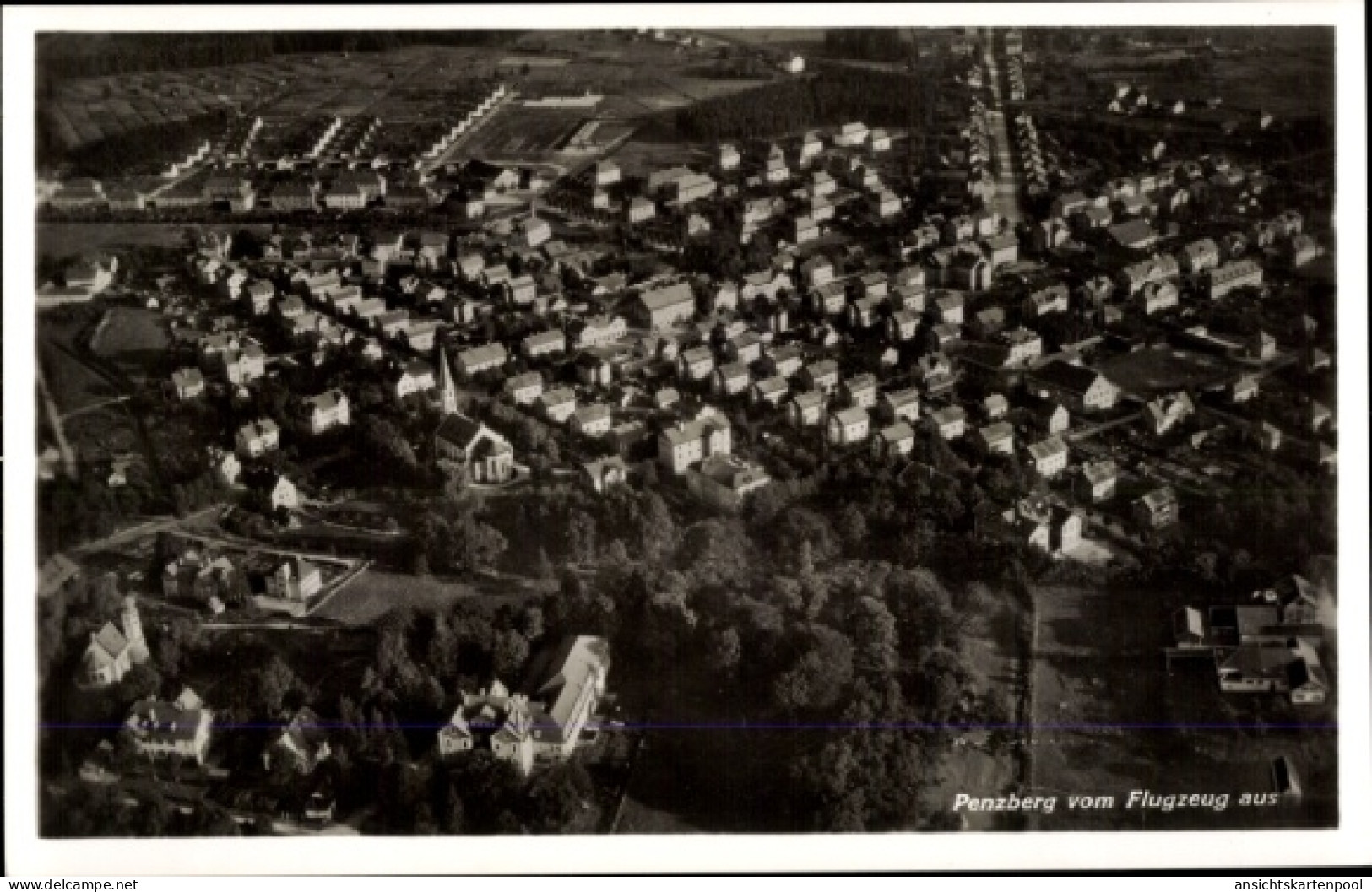 CPA Penzberg in Oberbayern, Fliegeraufnahme