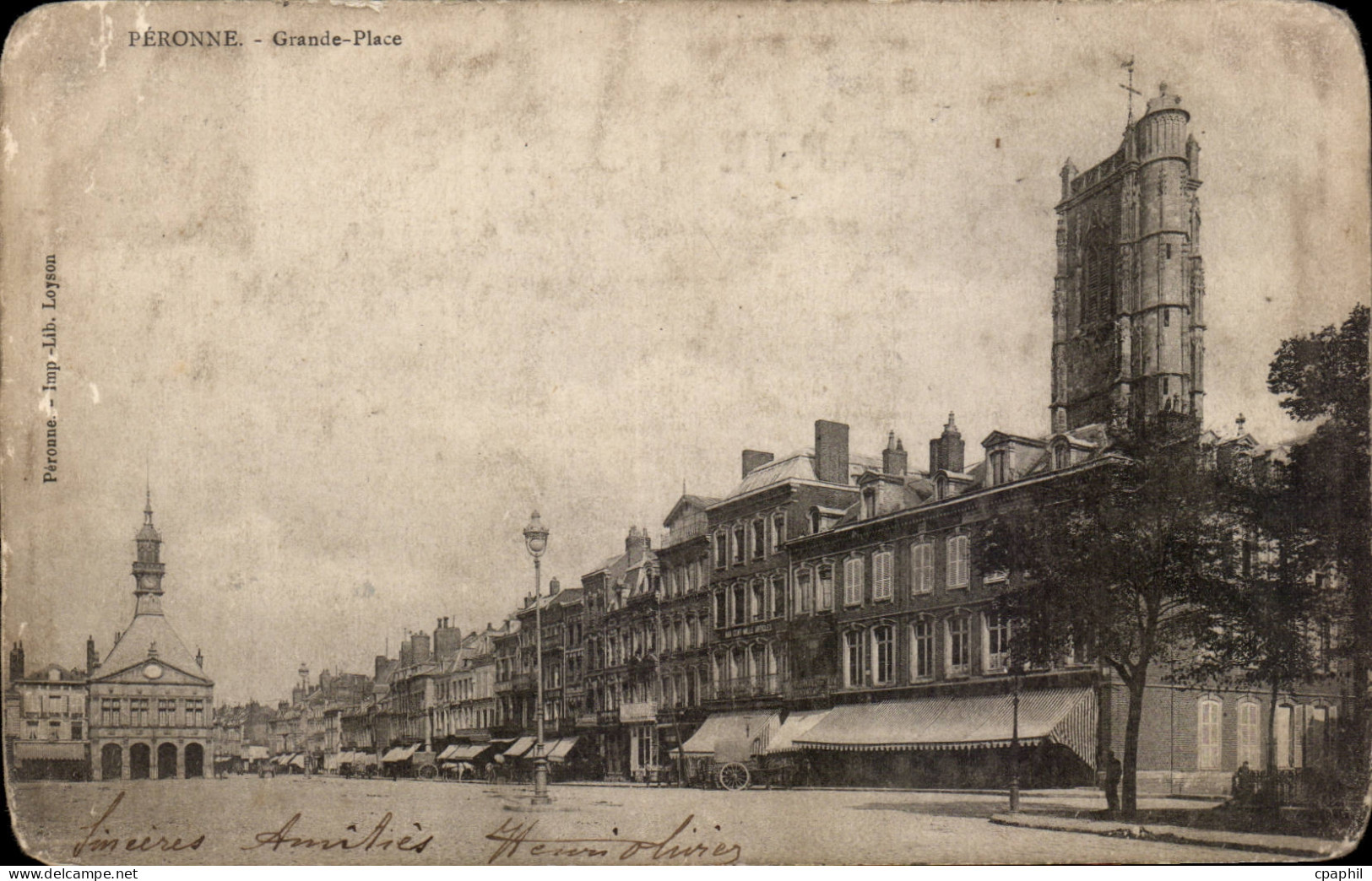 CPA Peronne Grande place
