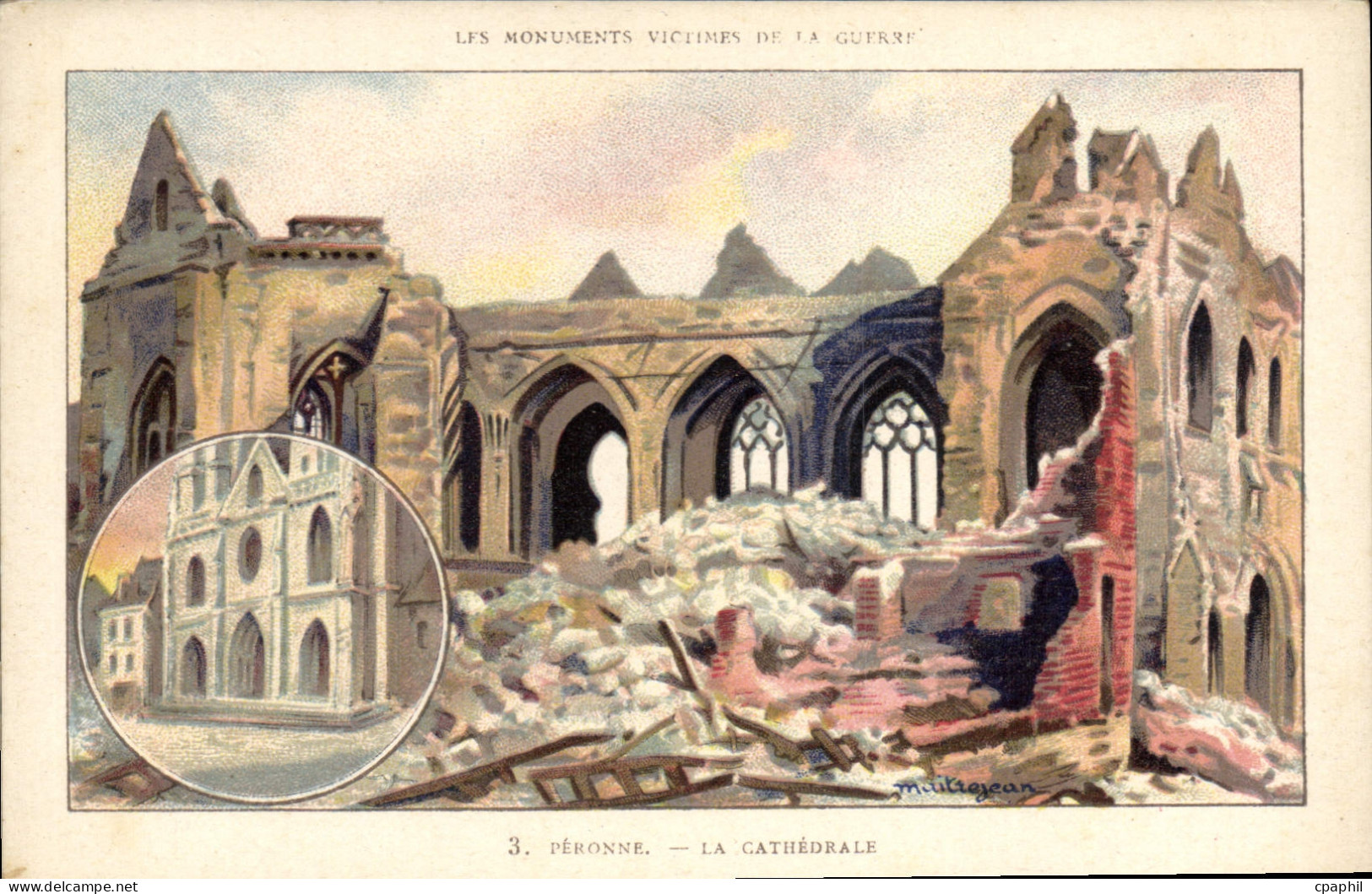 CPA Peronne La Cathedrale