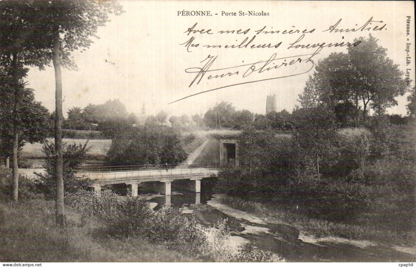 CPA Peronne Porte St Nicolas