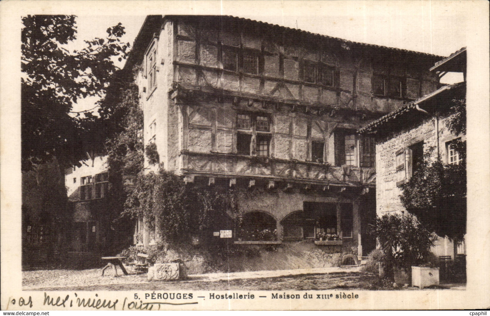 CPA Perouges Hostellerie Maison du XIII siecle
