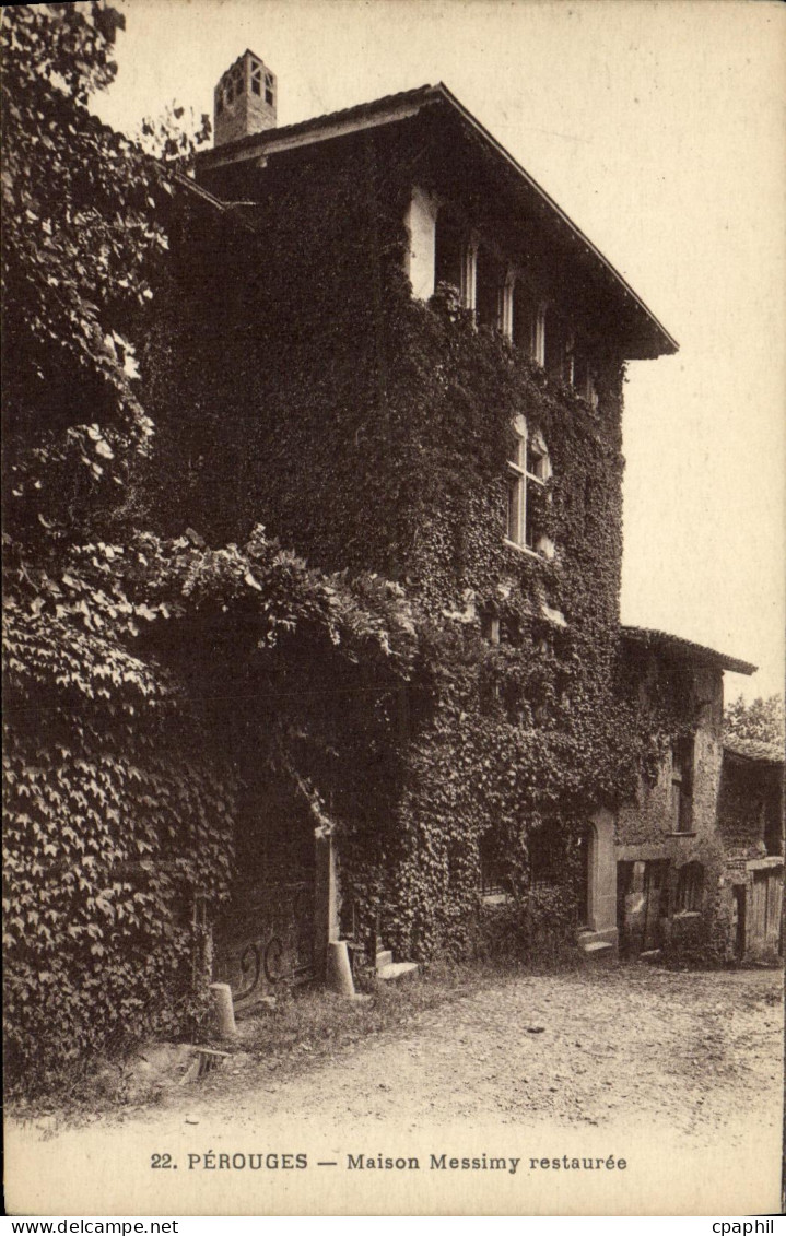 CPA Perouges Maison Messimy Restauree
