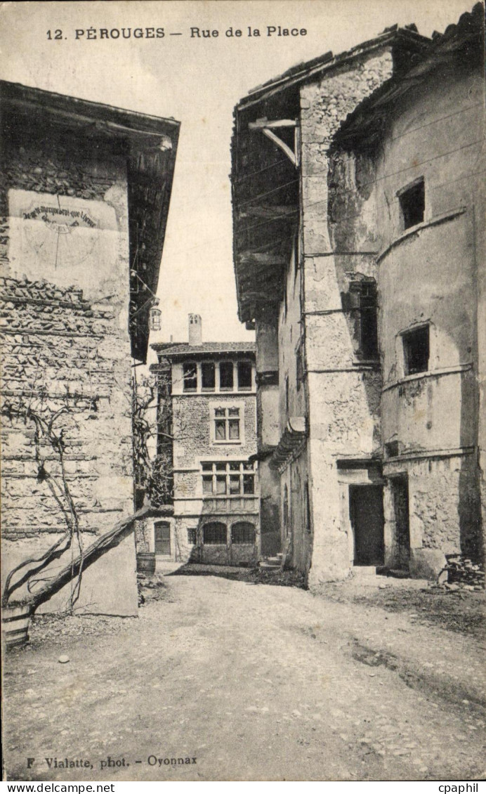 CPA Perouges Rue de la Place