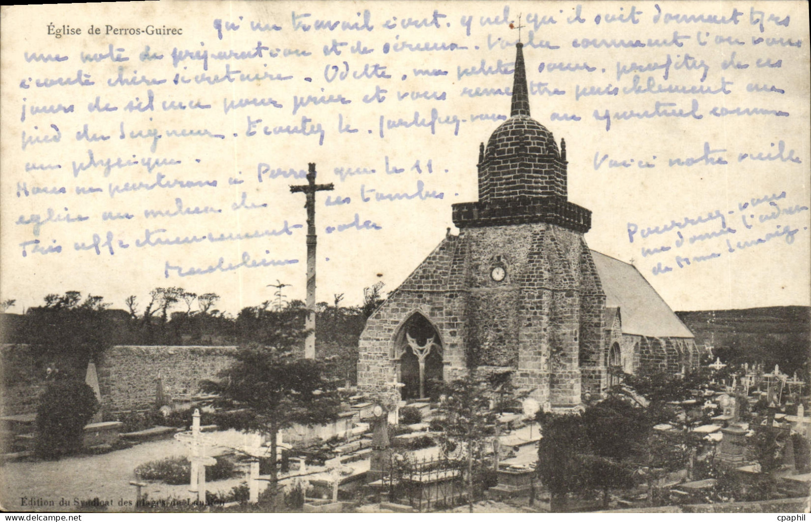 CPA Perros Guirec Eglise