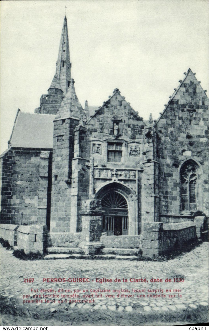 CPA Perros Guirec Eglise de la Clarte