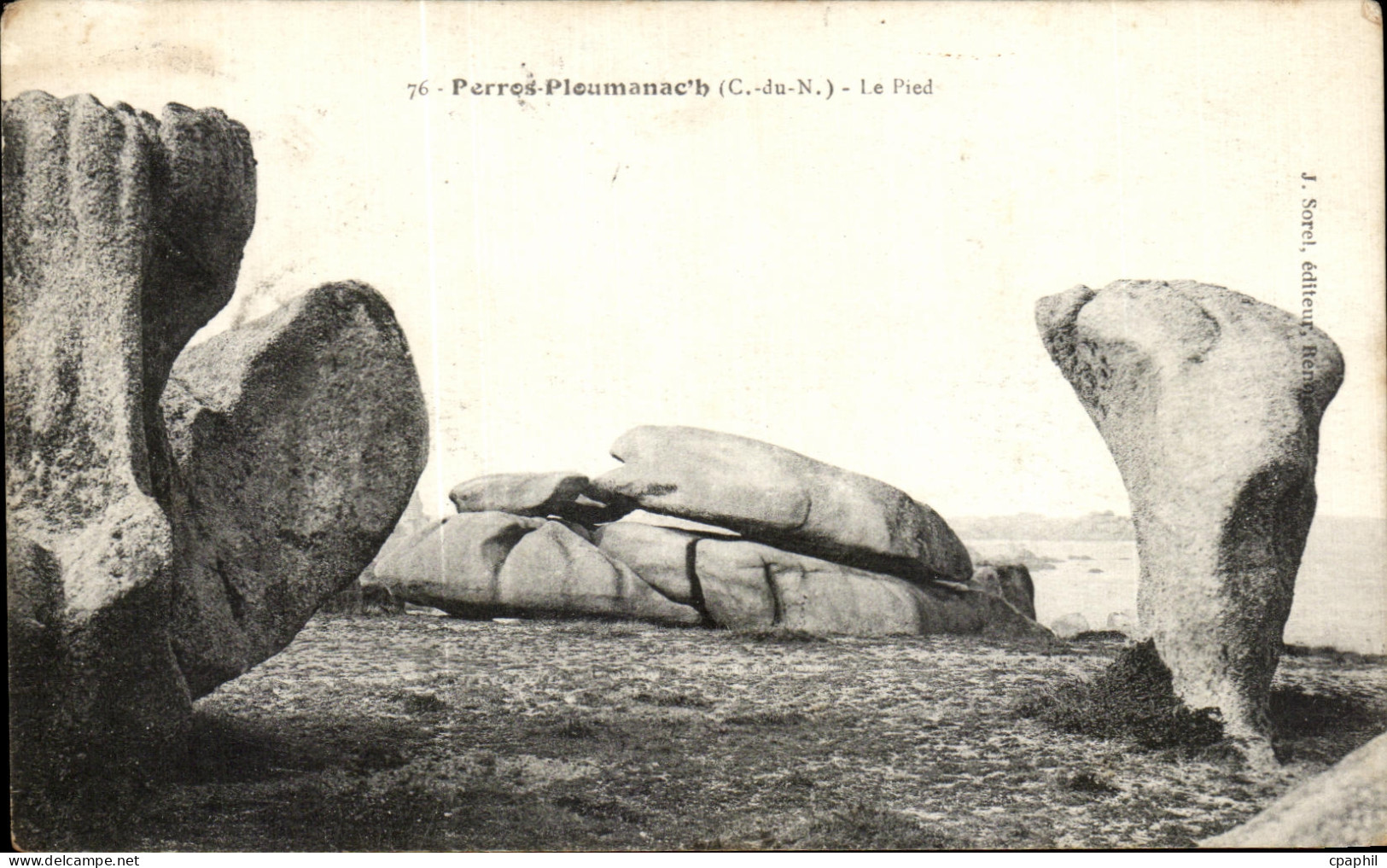 CPA Perros Ploumanac'h Le Pied