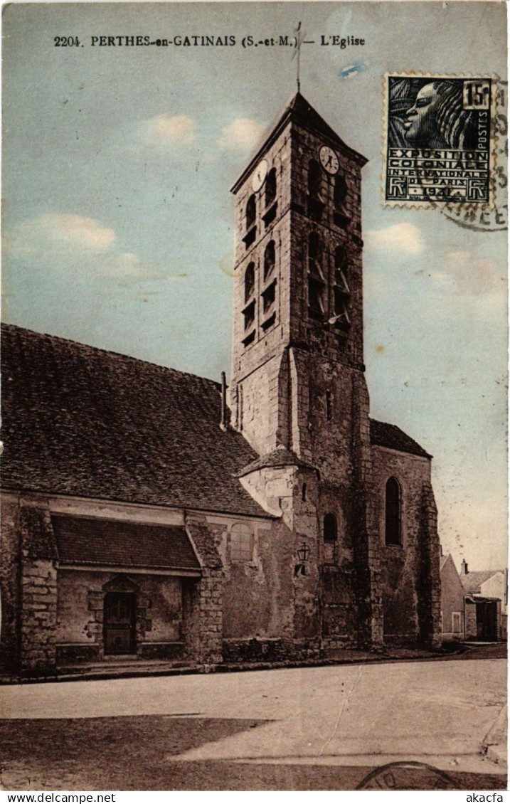 CPA PERTHES-en-GATINAIS - L'Église (292533)
