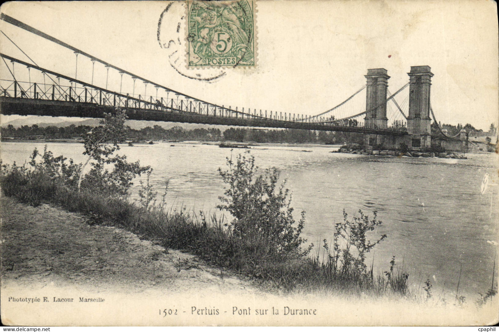 CPA Pertuis Pont sur la Durance