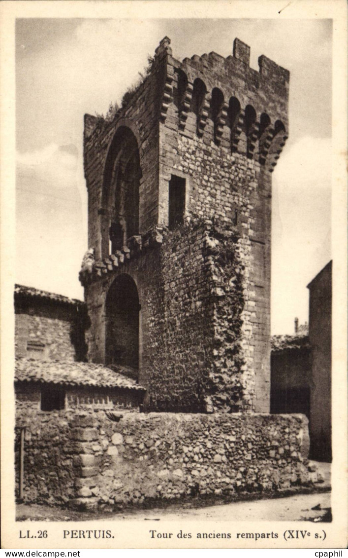 CPA Pertuis Tour et anciens remparts (14eme)