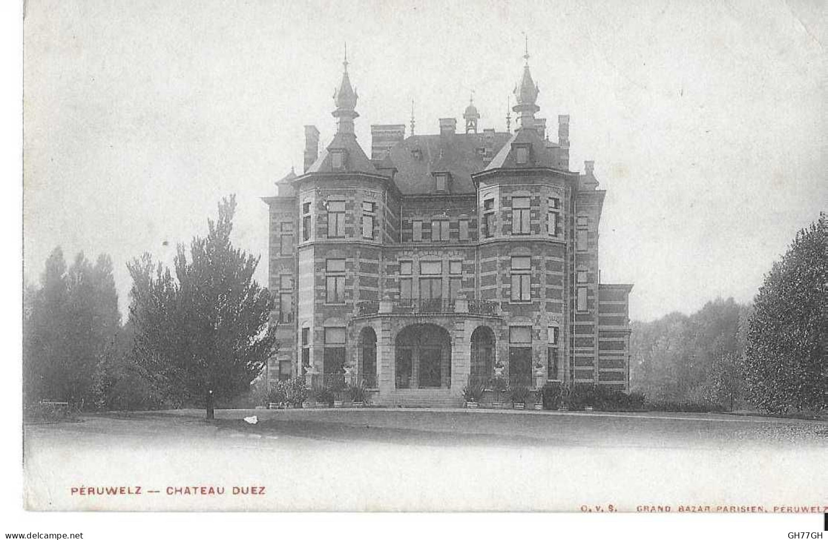 CPA PERUWELZ CHATEAU DUEZ -non circulée