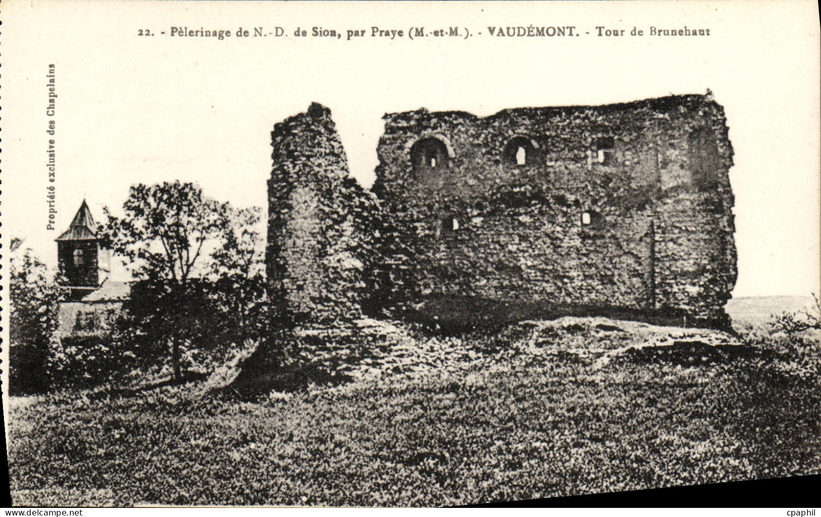 CPA Peterinage de Sion Par Praye Vaudemont Tour de Brunehaut