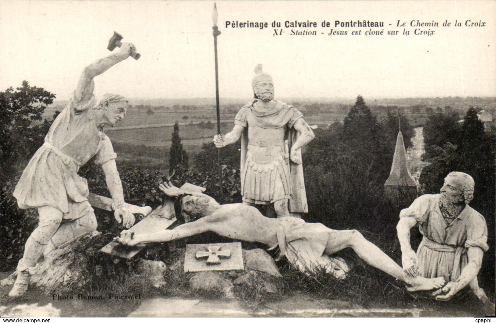 CPA Peterinage du Calvaire de Pontchateau Le Chemin de La Croix