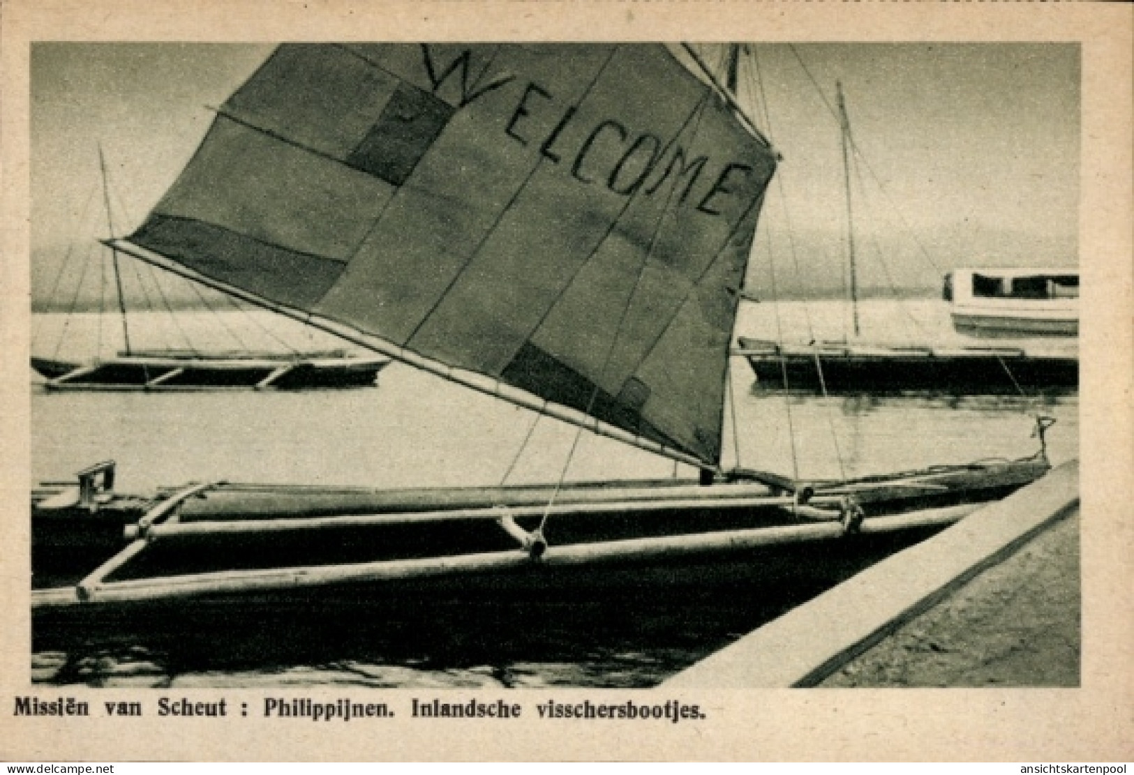 CPA Philippinen, Inlandsche visschersbootjes, Missien van Scheut