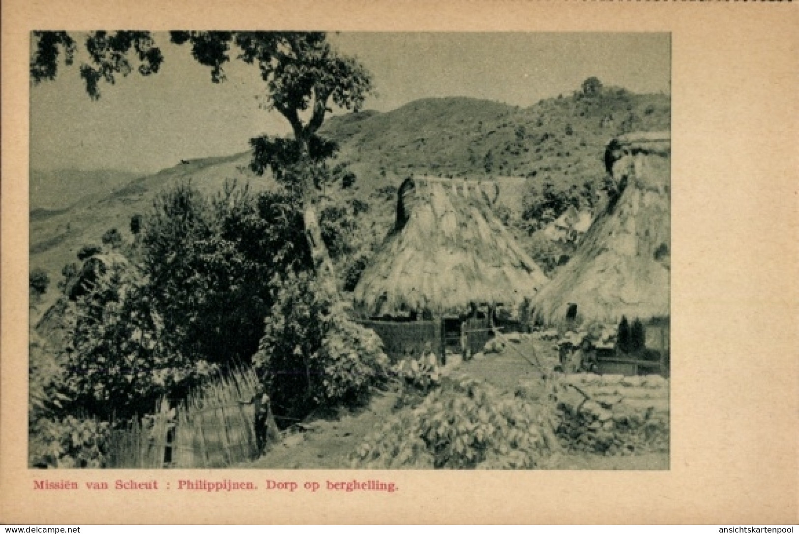 CPA Philippinen, Missien van Scheut, Dorp op berghelling