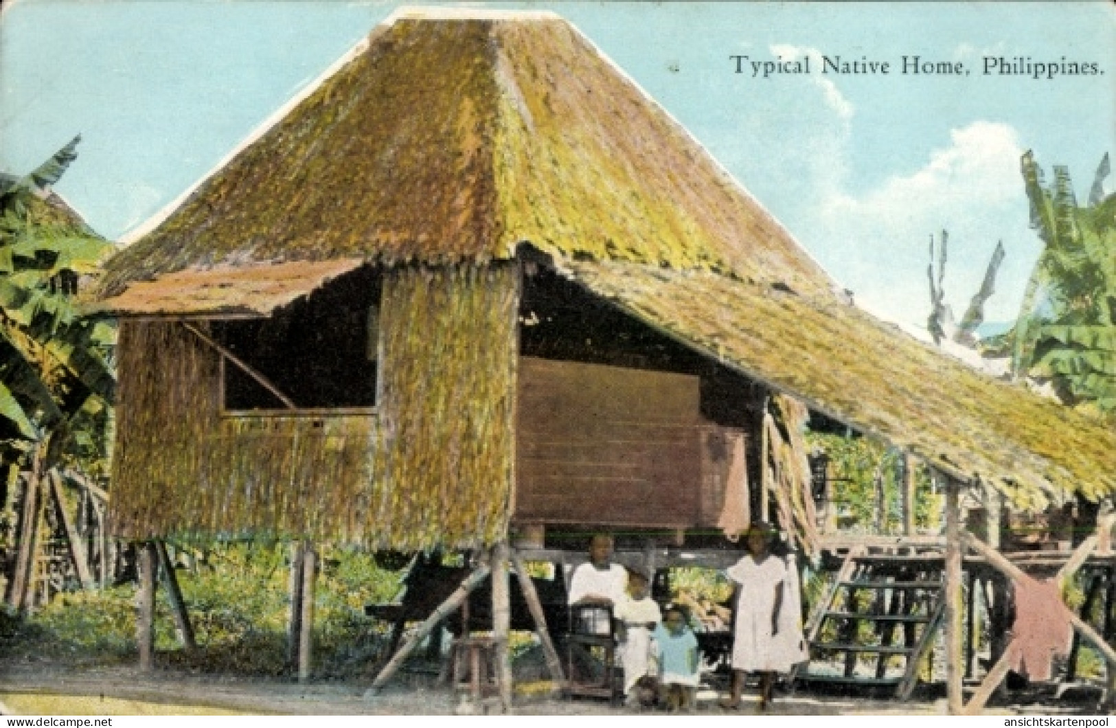 CPA Philippinen, Stelzenhaus, Einheimische