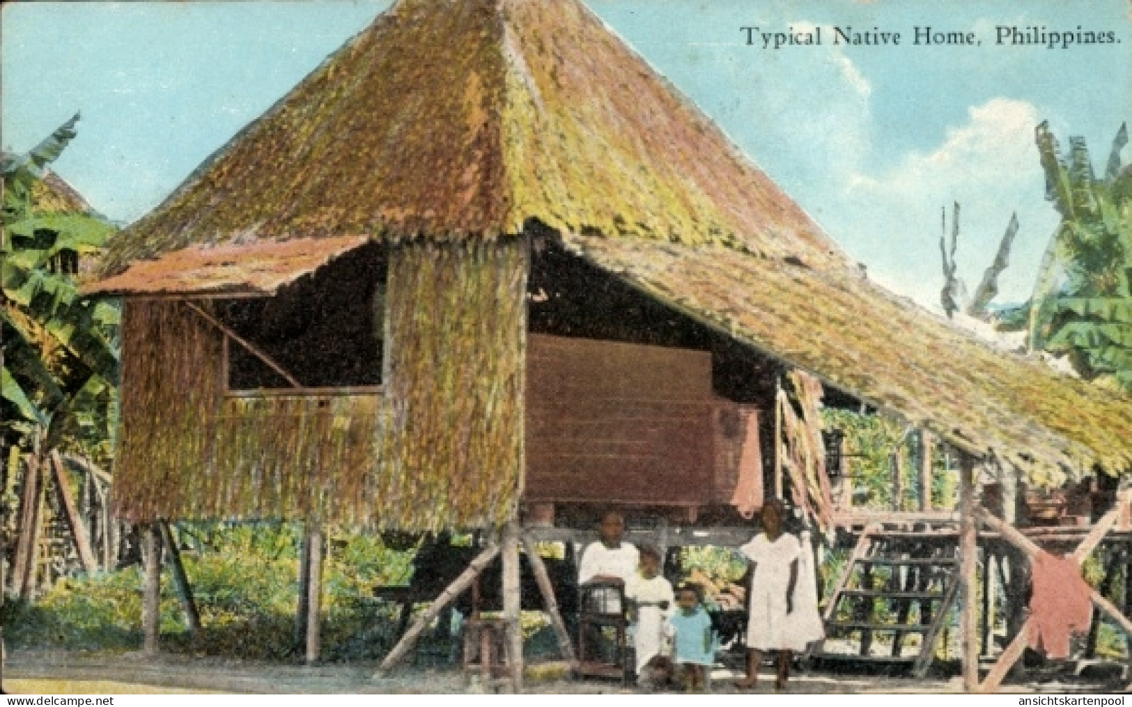 CPA Philippinen, Stelzenhaus, Einheimische