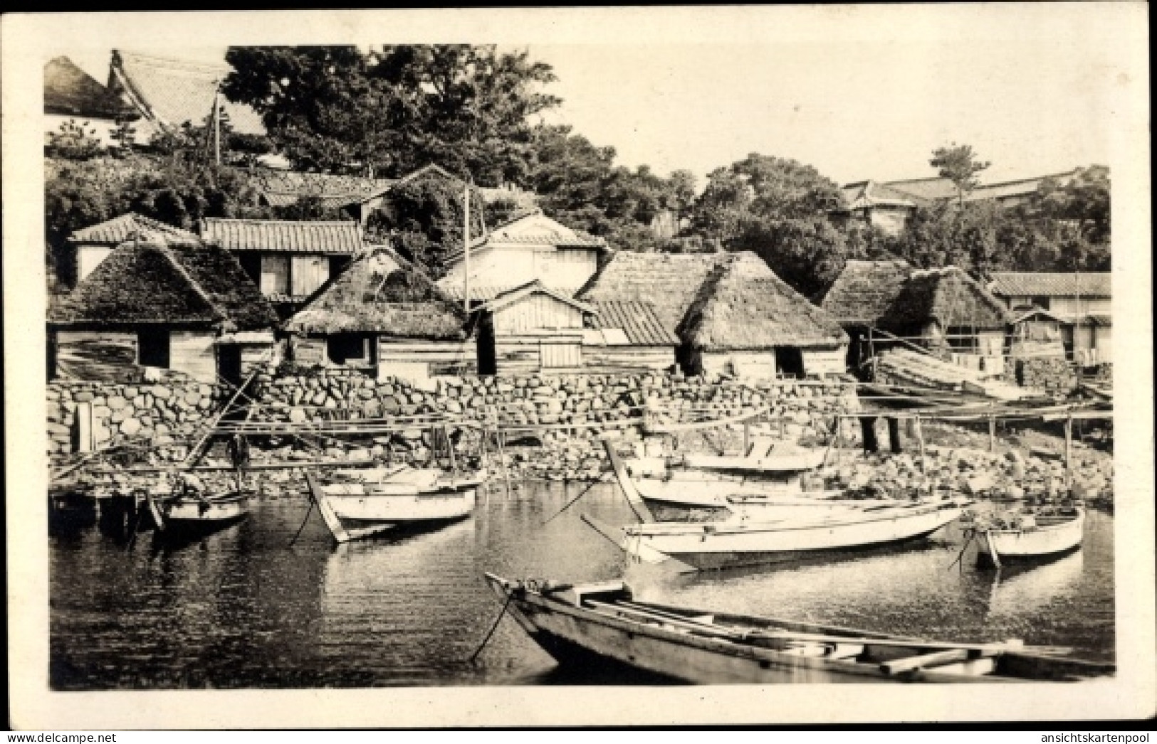 CPA Philippinen, Village aux environs de Manilla